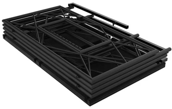 DJ Booth with Black or White Aluminium 
