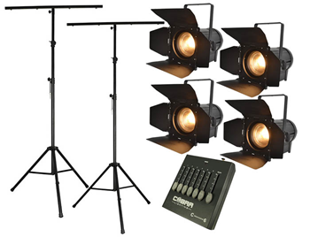 Complete Stage Lighting Kit with Warm  