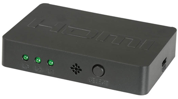 Mini HDMI Switch 3x1 with IR Remote  