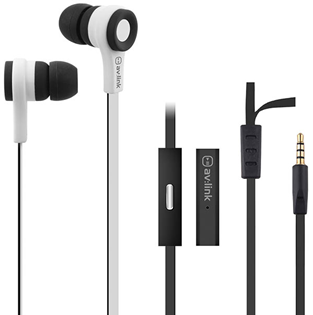 Rubberised Stereo Earphones with Hands-Fre 