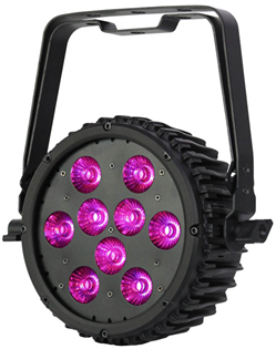 Slim LED Hex Par Can 9 x 10W RGBWA 