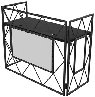 DJ Booth with Black or White Aluminium 