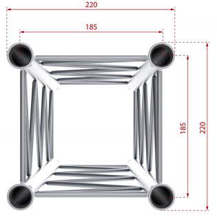 Contestage Quatro220 35mm Truss Straight%2 