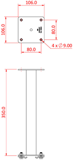 Doughty Studio Rail 80 Extension Bracket 