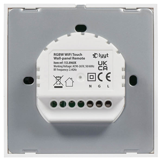 RGBW WiFi Controller with Wall Plate 