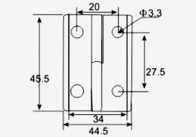 Slide-off Hinge Zinc Plated Steel 