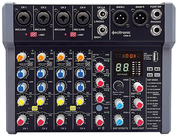 Compact Audio Mixer with DSP USB &%2 