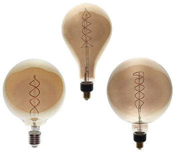 Dimmable LED Smoked Spiral Filament ES%2 