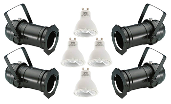 Par16 Black Birdy Lighting Set 