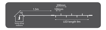 Connectable Heavy Duty String Light with 