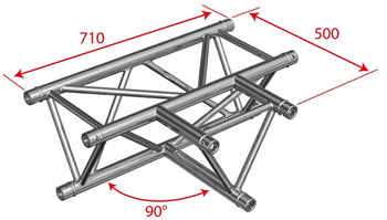 Contestage Trio290 50mm Truss 3 Way Ho 