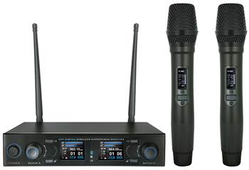 Twin Handheld UHF Microphone System DM%2 