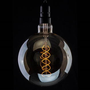 Dimmable LED Smoked Spiral Filament ES%2 