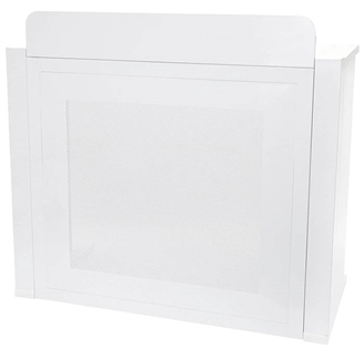 Equinox White DJ Booth 2 Shelves and%2 