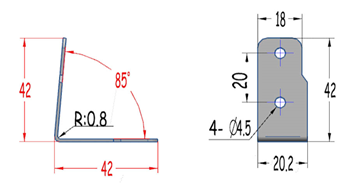 Corner Brace for Adding Strength to Fl 