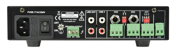 5 Channel 100V Mixer-Amp 90 Watts 