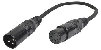 DMX Adaptor Lead 5 Pin XLR Female to 