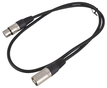 XLR Male to XLR Female Cable 1m 