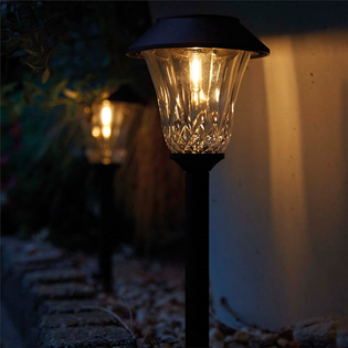 LED Solar Garden Post Light - Pack o 