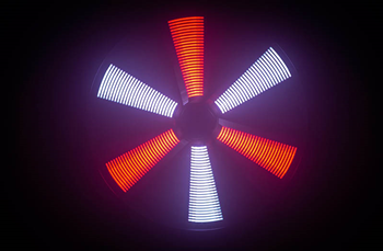 LED Fan Effects Light with 486 RGB L 