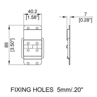 Strut Hinge Zinc Plated 