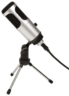 USB Podcast Microphone and Stand 