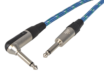 Guitar Lead 6M Braided Straight to Rig 
