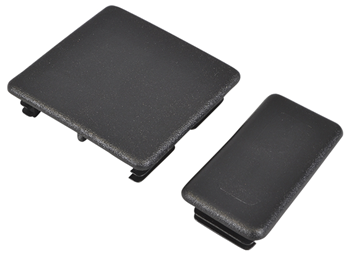 Black PVC End Caps for Slotted Channel 