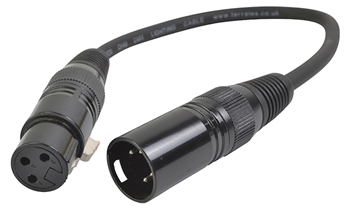 DMX Adaptor Lead 3 Pin XLR Female to 