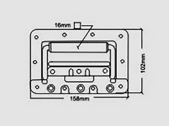 Surface Mount Sprung Handle Zinc Plated% 