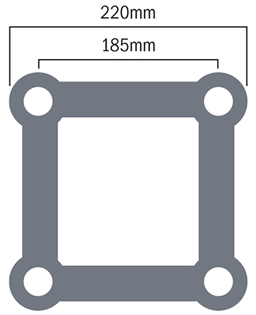 Global Truss F24 Quad 3 Way Corner 3 