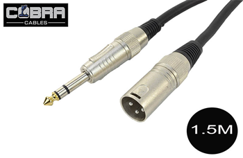 XLR Male To Stereo 1/4
