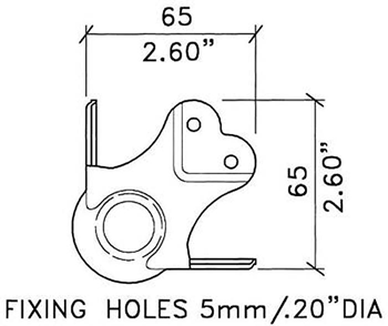 STACKING BALL CORNER 3 ARM WITH SCREWS 