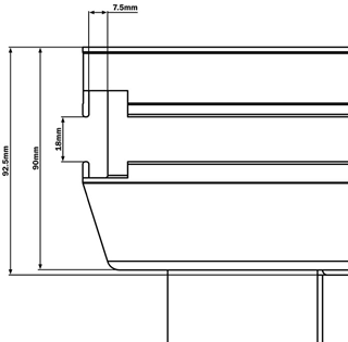 Global Stage Quadrant Platform 1 x 1m 