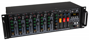 Rack Mount Mixer with Media Player,  