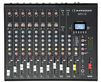 Compact 12 Channel Mixer with USB/SD % 