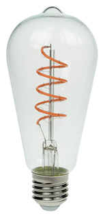 Funky Spiral Filament LED Lamp 4W E27% 