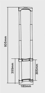 Extendable Surface Mount Handle for Case 