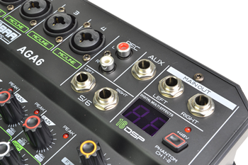 Compact 6 Channel Mixer with DSP Effec 