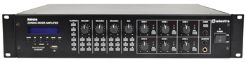 100 Volt Zone Mixer Amplifier 6 x 40 