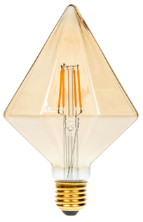 Dimmable LED Tri-Diamond Gold Filament L 