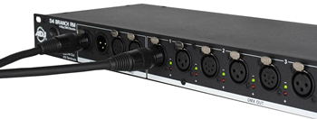 4 Way DMX Splitter Booster with 3 or 