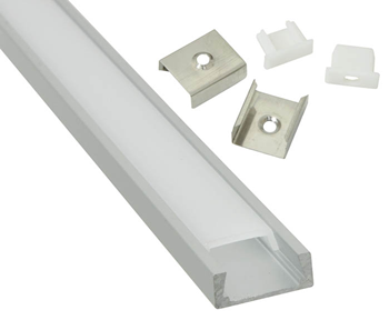 Aluminium LED Tape Profile - Shallow S 