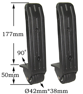 40mm Fixed Caster With Skid 