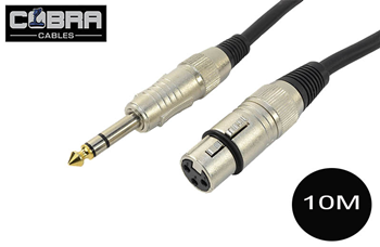 XLR female to 1/4