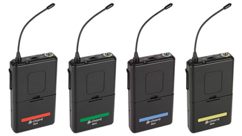 Quad UHF Beltpack Mic System with Head 