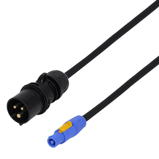 PowerCON to 16A Male Power Cable 1m 
