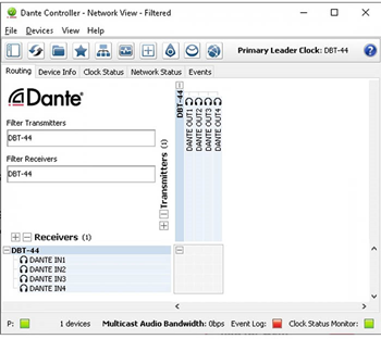 DANTE DBT-04Network Audio Bridge 4 Outpu 