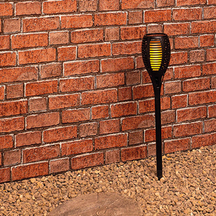 Art Deco Solar LED Torch Spike Light 