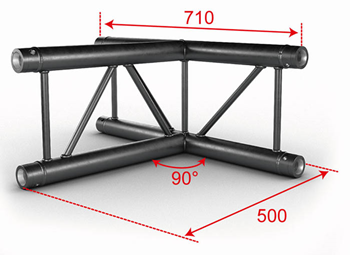 Contestage 50mm Ladder Truss 3 Way Upr 